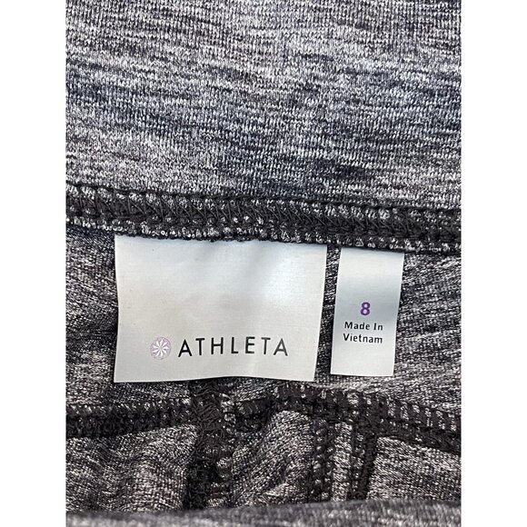 Athleta Pants Size 8 Hybrid Highline Ankle in Black/Gray - Picture 9 of 13